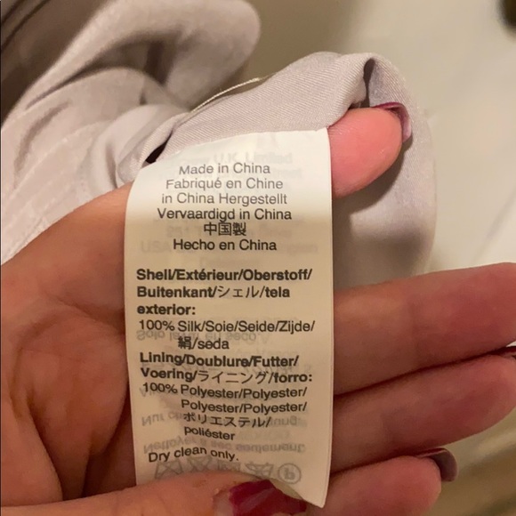 Madewell V-neck silk slip dress - Picture 9 of 10